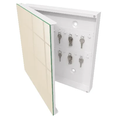 Schlüsselkasten modern Cremig