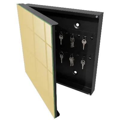 Schlüsselschrank Beige-gelb