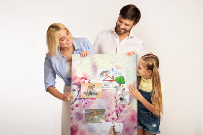 Bilder-korktafel Frühlingsblumen