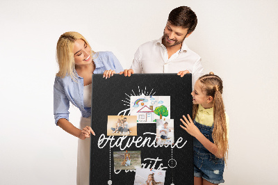 Bilder-korktafel Zeit für abenteuer