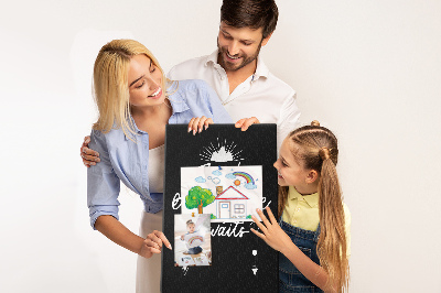 Bilder-korktafel Zeit für abenteuer