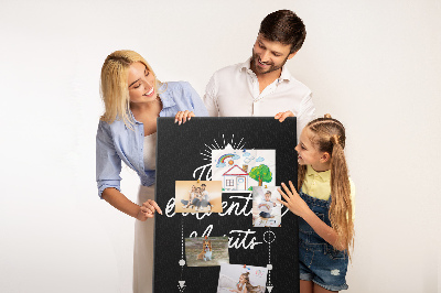 Bilder-korktafel Zeit für abenteuer