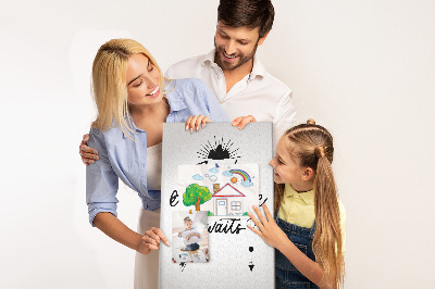 Bilder-korktafel Zeit für abenteuer