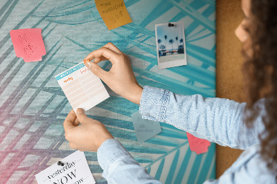 Bilder-korktafel Palmenblätter