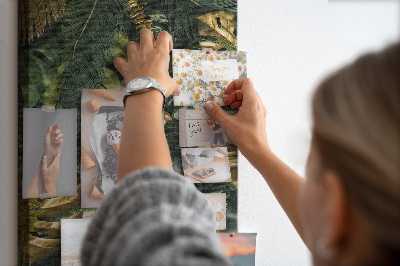 Kork pinnwand Topische blätter