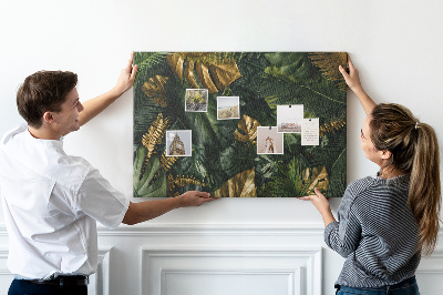 Bilder-korktafel Dschungelblätter