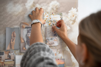 Kork pinnwand Kleine weiße blüten