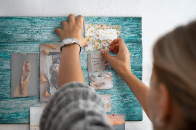 Bilder mit kork rückwand Blaues altes holz