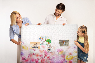 Bilder mit kork rückwand Blumen in der wiese