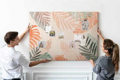 Korktafel Botanische blätter