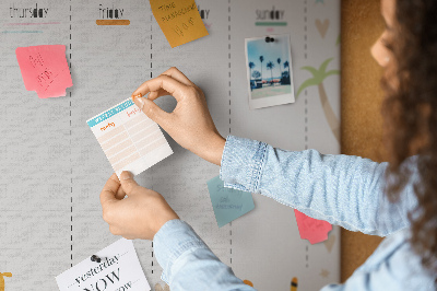 Korktafel Planer mit tieren