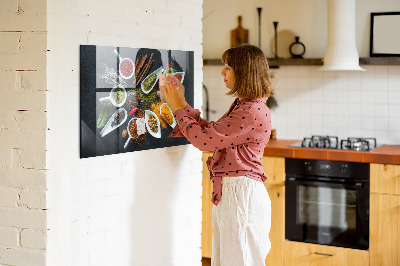 Magnettafel küche Gewürze