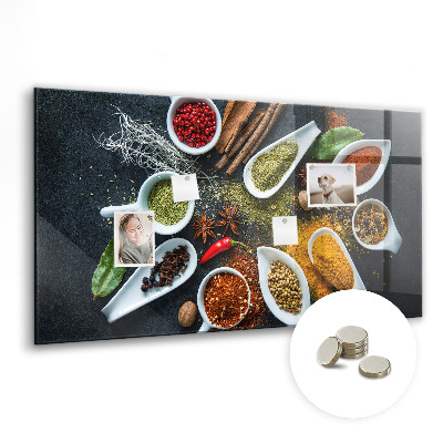 Magnettafel küche Gewürze