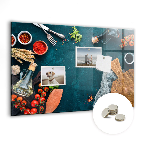 Magnettafel zum aufhängen Küchengeräte
