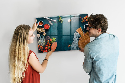 Magnettafel zum aufhängen Küchengeräte
