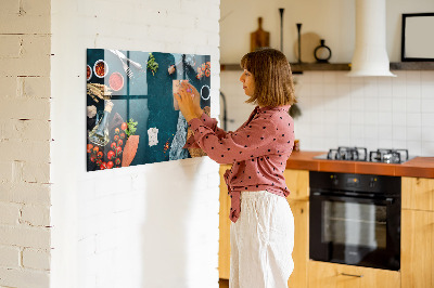 Magnettafel zum aufhängen Küchengeräte