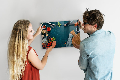 Magnettafel zum aufhängen Küchengeräte
