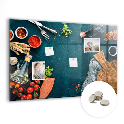 Magnettafel zum aufhängen Küchengeräte