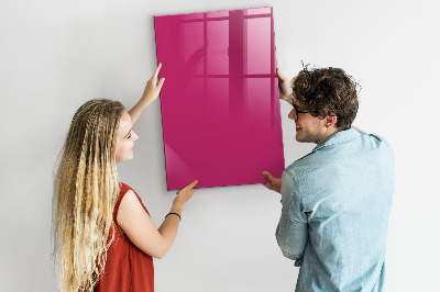 Magnettafel Kräftige rosa Farbe