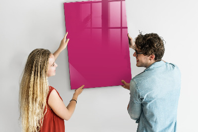 Magnettafel Kräftige rosa Farbe