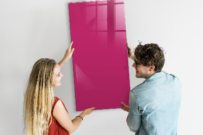 Magnettafel Kräftige rosa Farbe