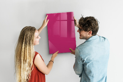 Magnettafel Kräftige rosa Farbe