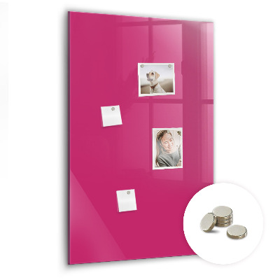 Magnettafel Kräftige rosa Farbe