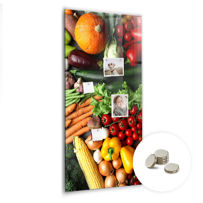 Glas magnettafel Herbstgemüse