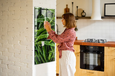 Glas magnettafel Grüne Paprika