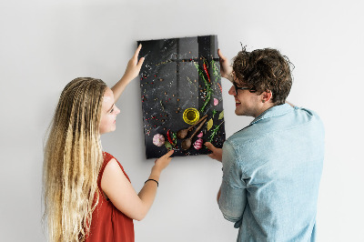 Glas magnettafel Gewürzkomposition