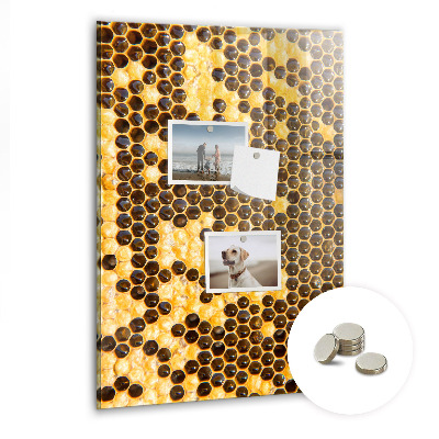 Magnettafel Bienenwabe