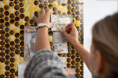 Magnettafel Bienenwabe