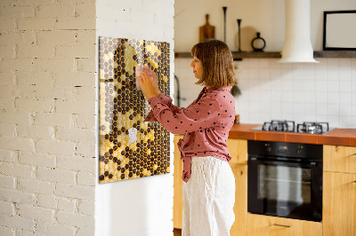 Magnettafel Bienenwabe