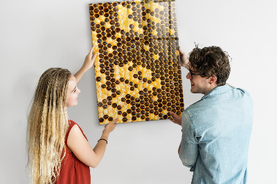 Magnettafel Bienenwabe