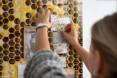 Magnettafel Bienenwabe