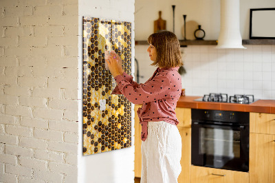 Magnettafel Bienenwabe