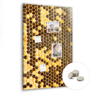 Magnettafel Bienenwabe