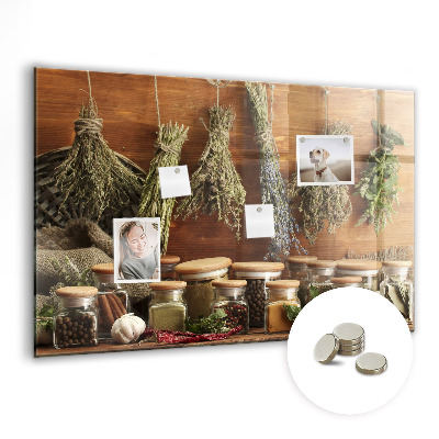 Magnettafel Gewürze