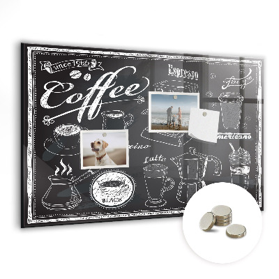 Magnettafel küche Kaffeemaschinen