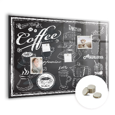 Magnettafel küche Kaffeemaschinen