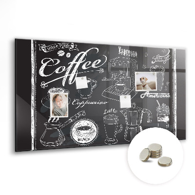 Magnettafel küche Kaffeemaschinen