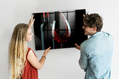 Magnettafel küche Eine Flasche Wein