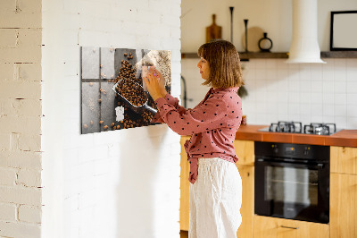 Magnettafel küche Eine Tüte frischen Kaffee