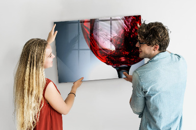 Magnettafel küche Glas Wein