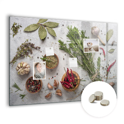 Magnettafel Gewürze