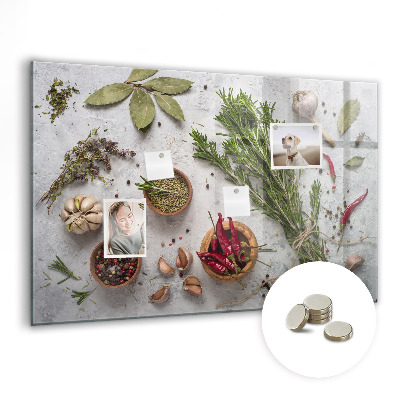 Magnettafel Gewürze