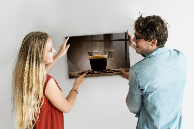 Magnettafel küche Tasse Kaffee