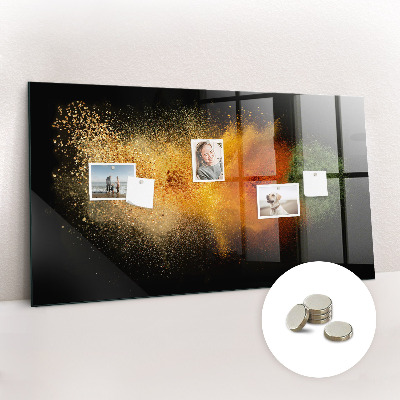 Magnettafel küche Gewürze wurden verschüttet