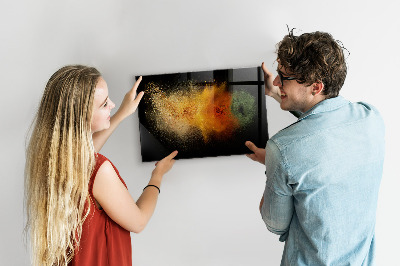 Magnettafel küche Gewürze wurden verschüttet