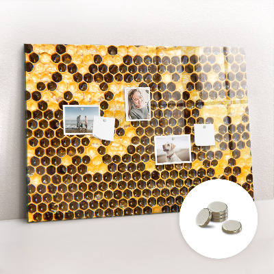 Magnettafel küche Bienenwabe